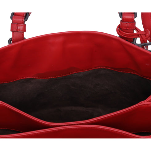BOTTEGA VENETA Small Rome Bag Handbag Red Leather